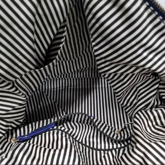 Kate Spade Navy Blue Leather Purse with Chained Shoulder Bag - Picture 4 of 7